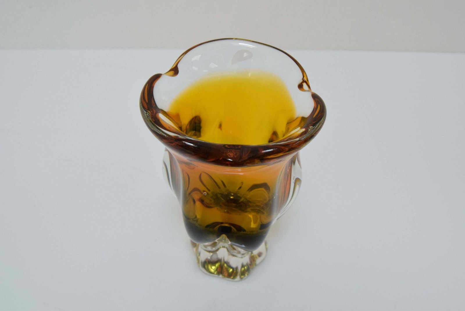 Art Glass Vase By Josef Hospodka For Glasswork Chribska, 1960's. photo buy