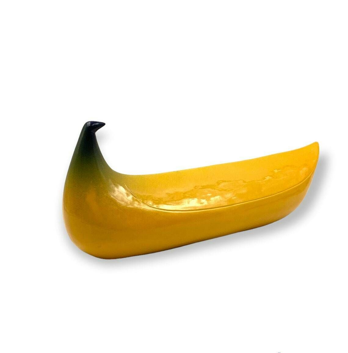 Yellow Banana Ceramic Sculpture, Zanolli Nove Italy, Ca. 1970 photo furniture