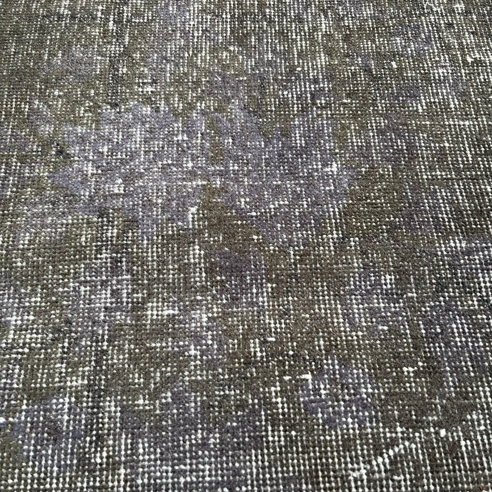 photo for sale Vintage Distressed Turkish Rug , Over Dyed Grey, 200 X 120 Cm