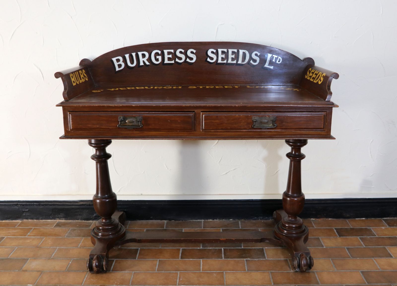 A Lovely Late Victorian Mahogany Galleried Side Table.