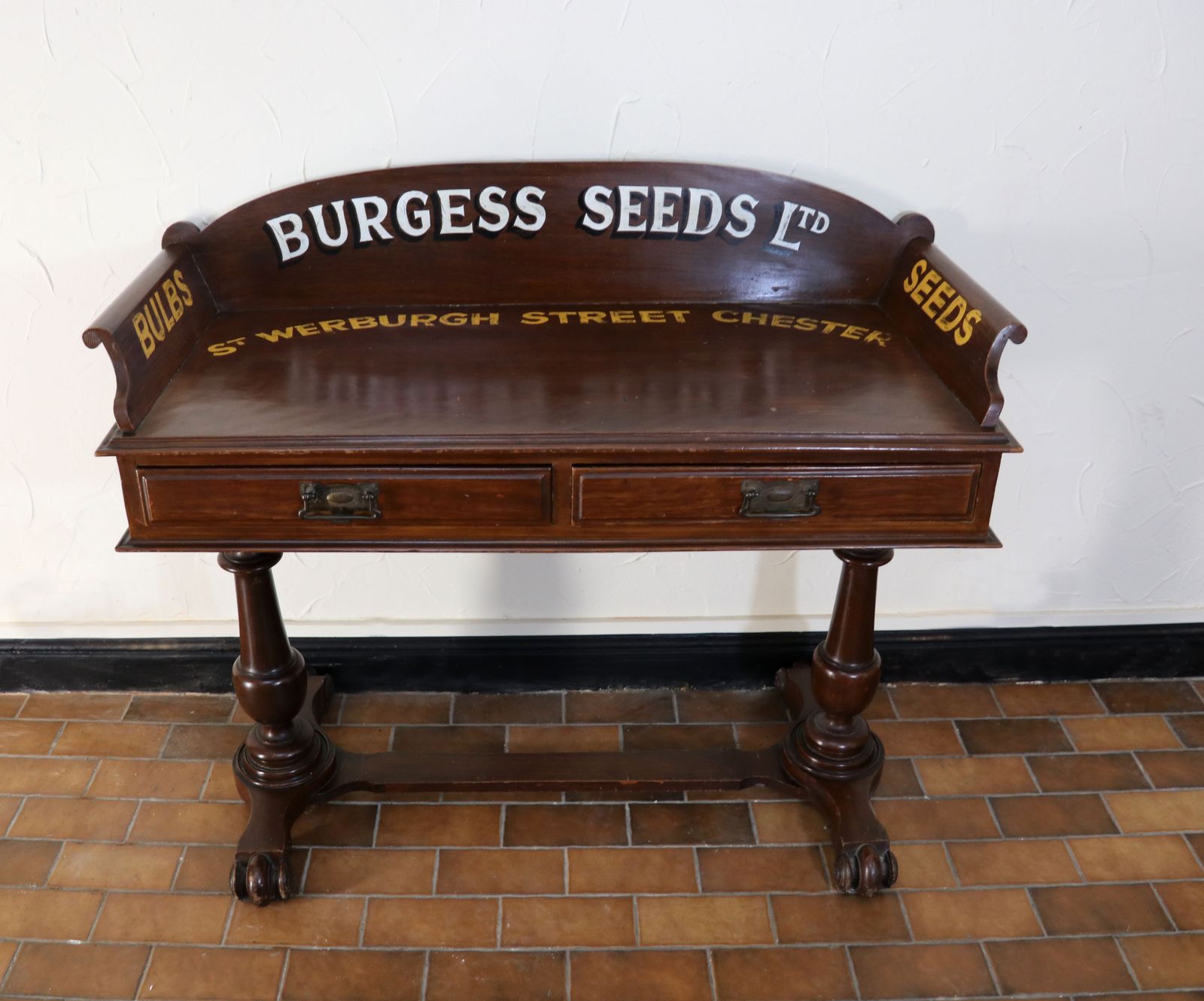 A Lovely Late Victorian Mahogany Galleried Side Table. photo vinterior