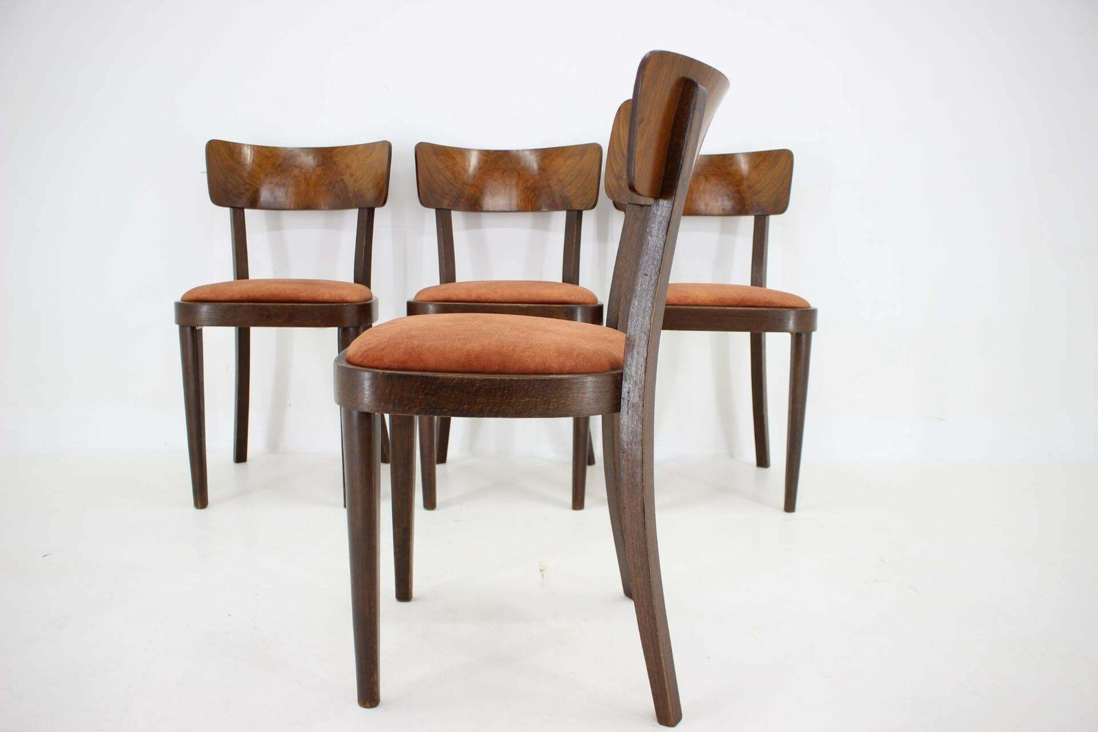 1940s Set Of Four Dining Chairs, Czechoslovakia photo vinterior
