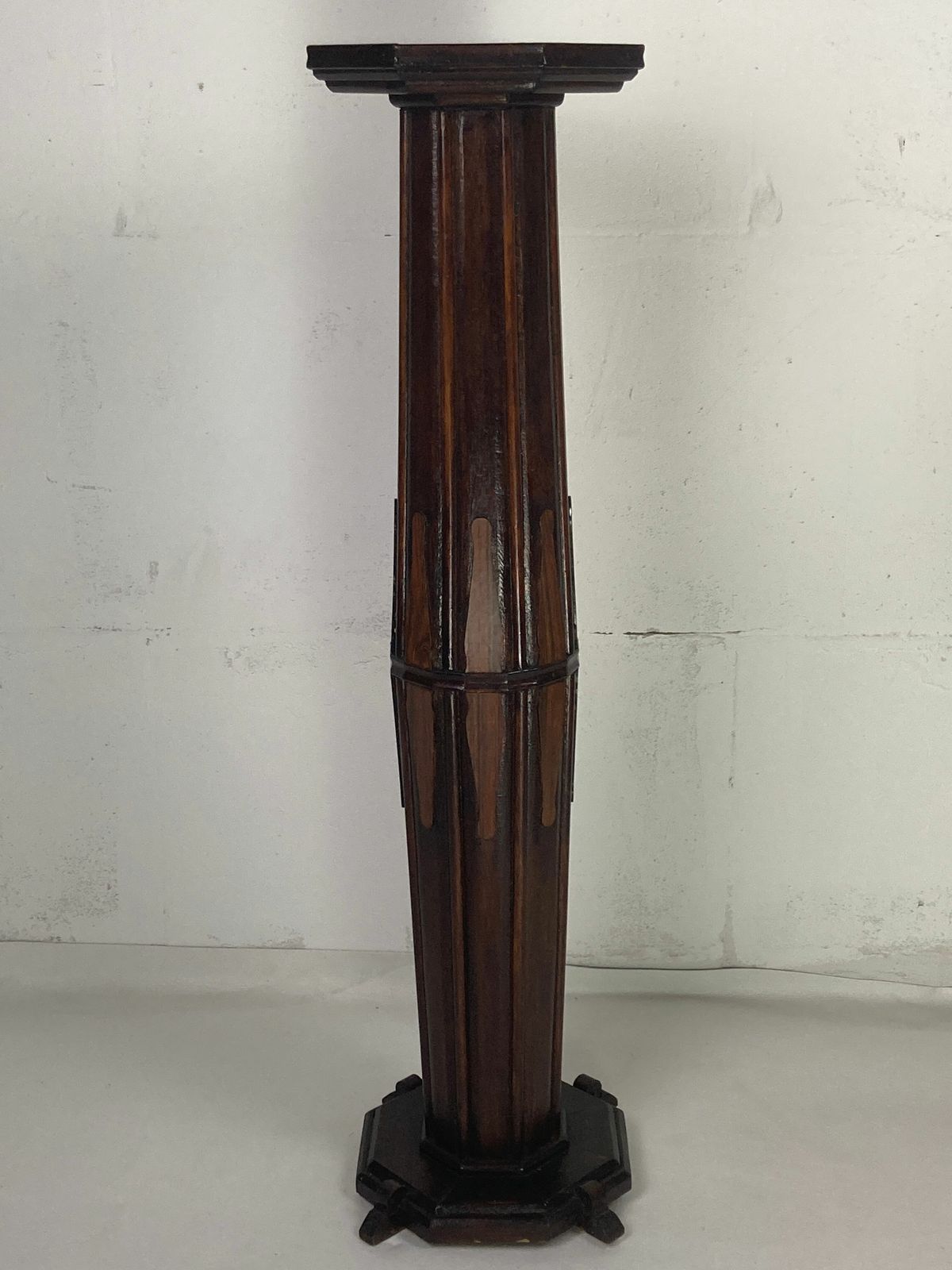 Dutch Art Deco Amsterdam School Pedestal Or Plant Stand, 1920s photo for sale