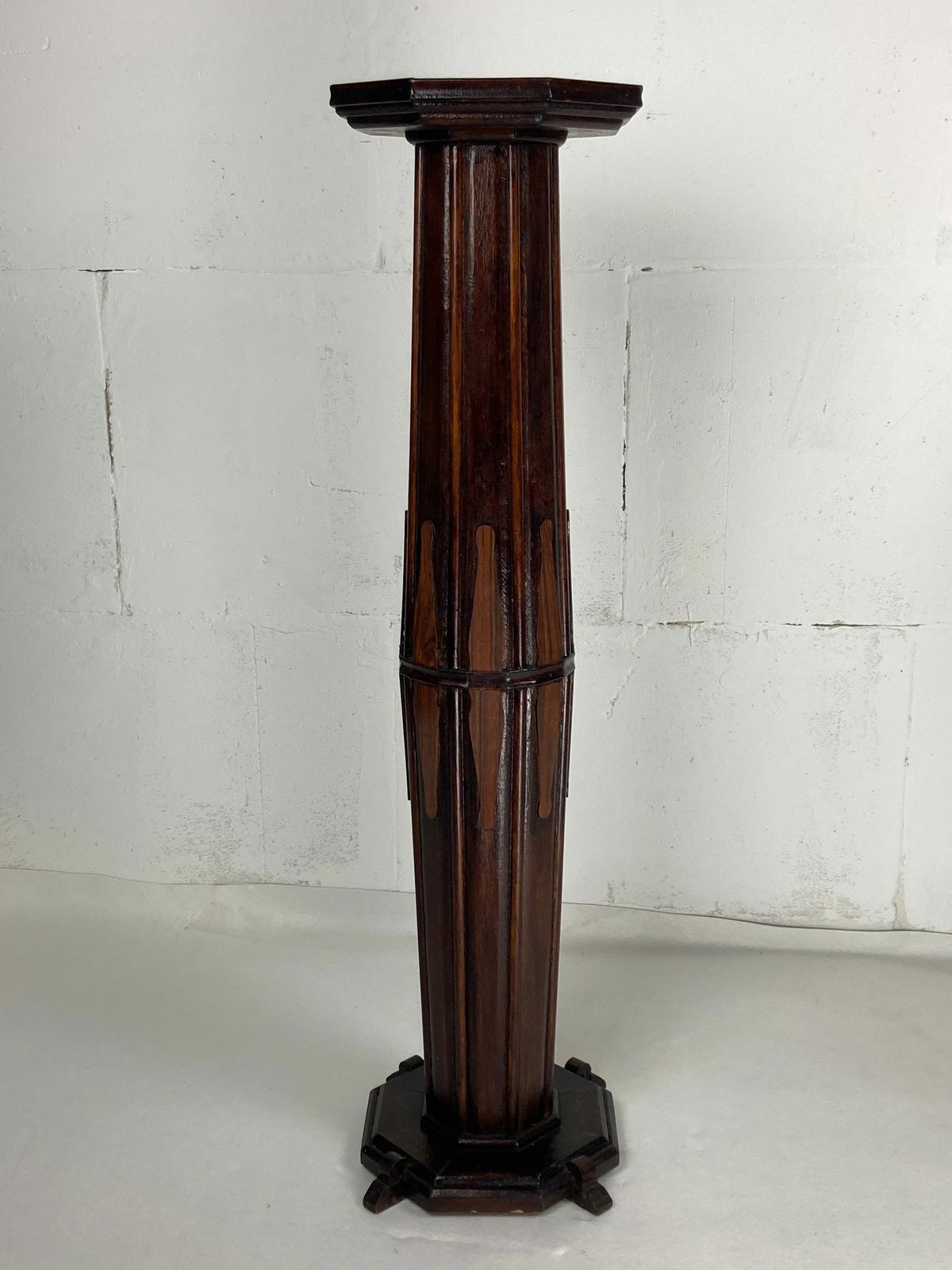 Dutch Art Deco Amsterdam School Pedestal Or Plant Stand, 1920s photo 589.0