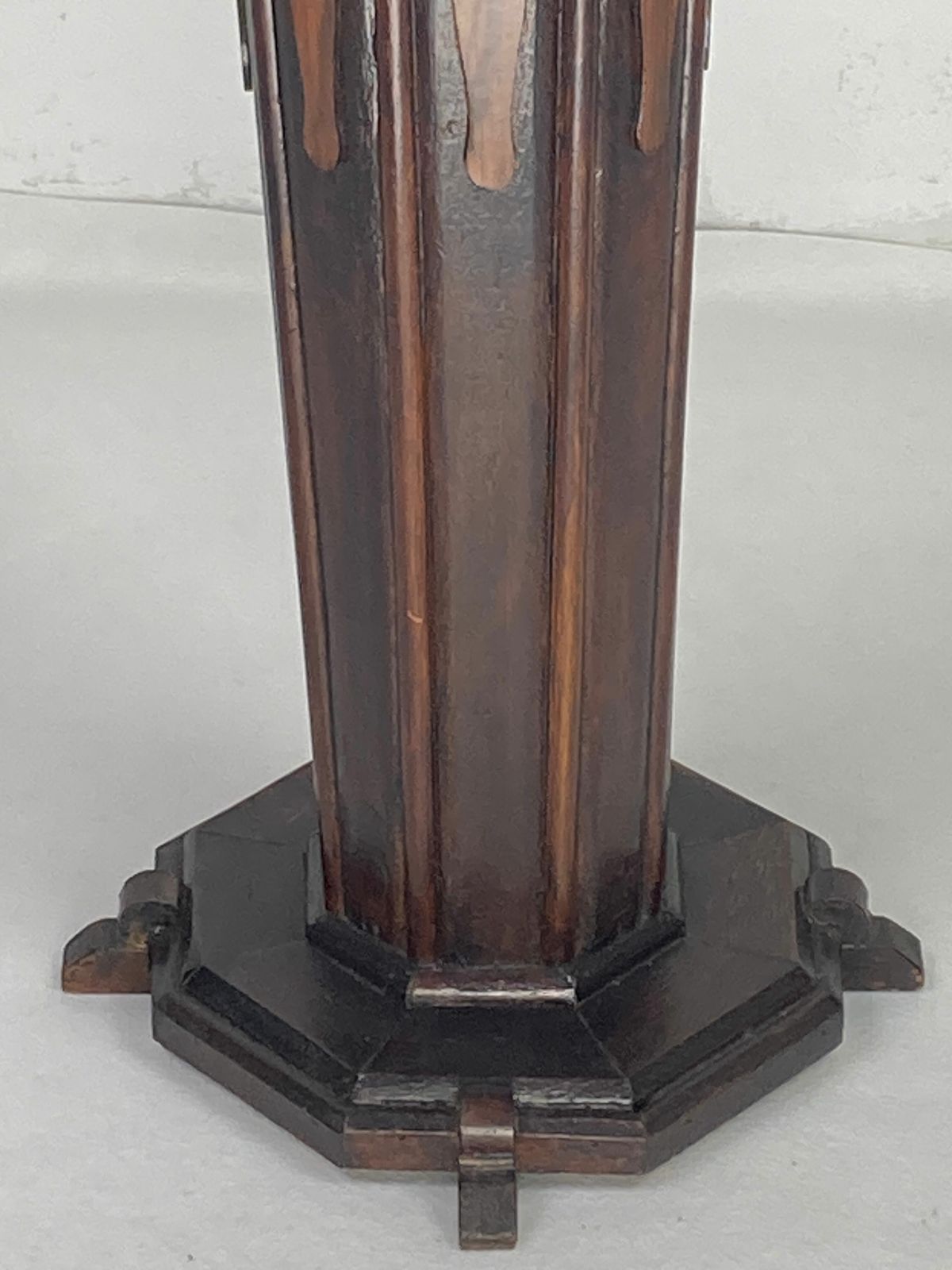 Home Decor Dutch Art Deco Amsterdam School Pedestal Or Plant Stand, 1920s photo