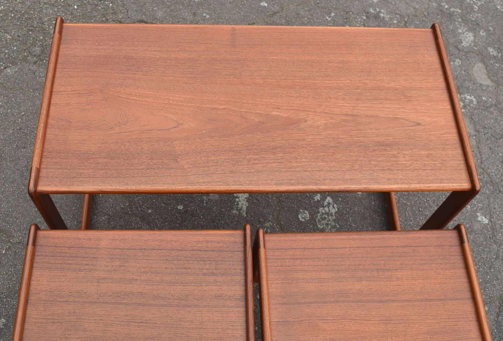 Arne Hovmand Olsen Mogens Kold Teak Nest Of 1960's Danish Coffee Tables photo buy