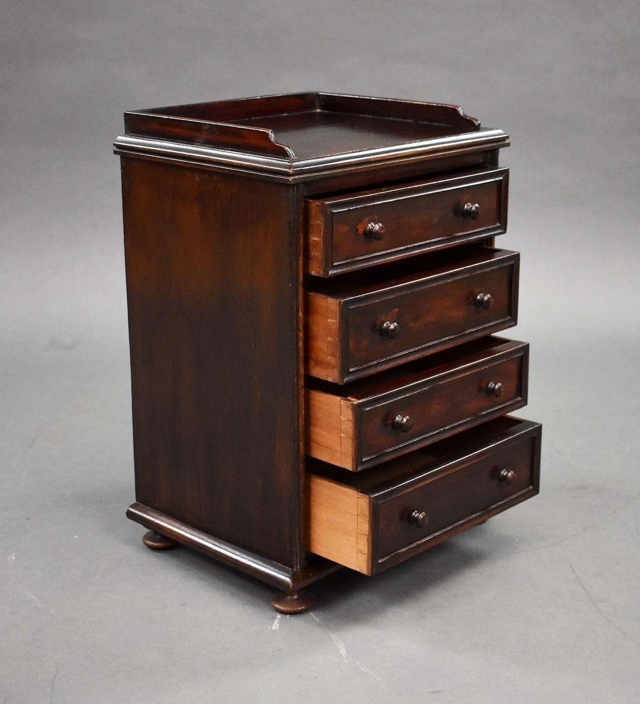 19th Century Mahogany Collectors Chest photo Furniture