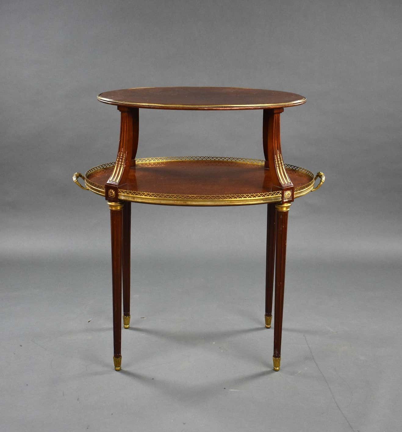 19th Century French Mahogany Etagere photo furniture