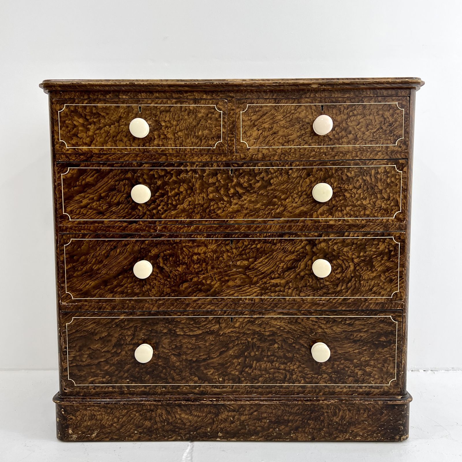 A Victorian Chest Of Drawers With A Line And Scumble Glaze Finish photo furniture