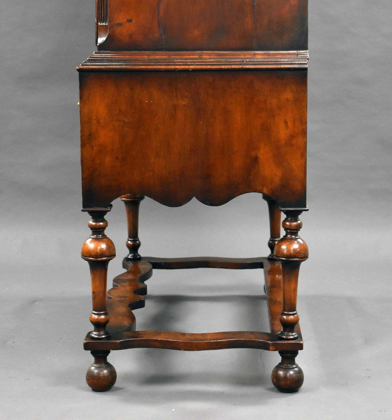 19th Century Figured Walnut Chest On Stand photo furniture