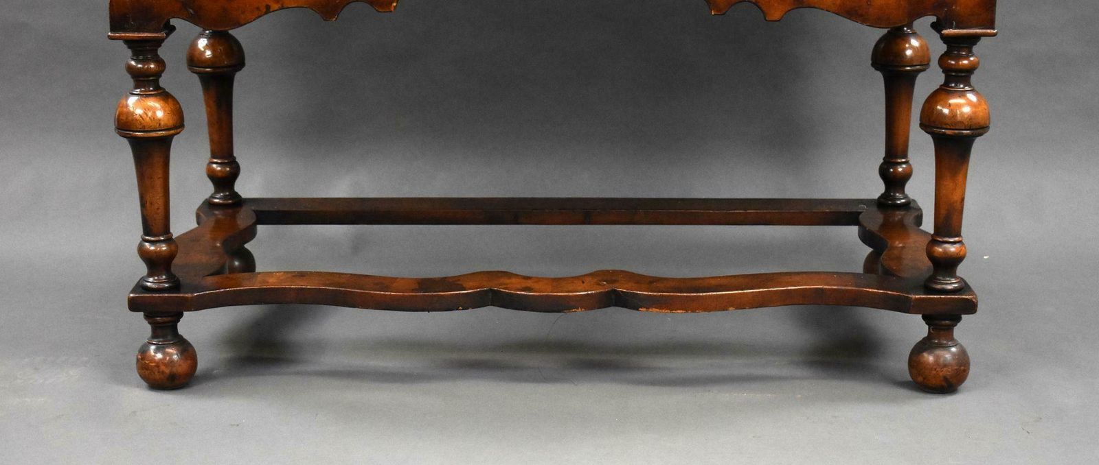 Furniture 19th Century Figured Walnut Chest On Stand photo