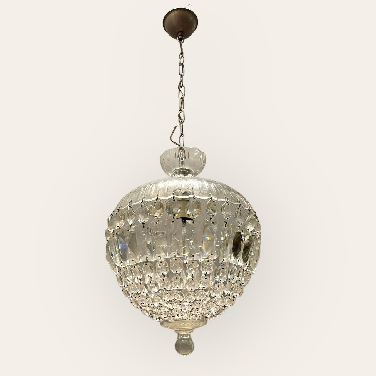 Crystal Murano Glass Light Pendant