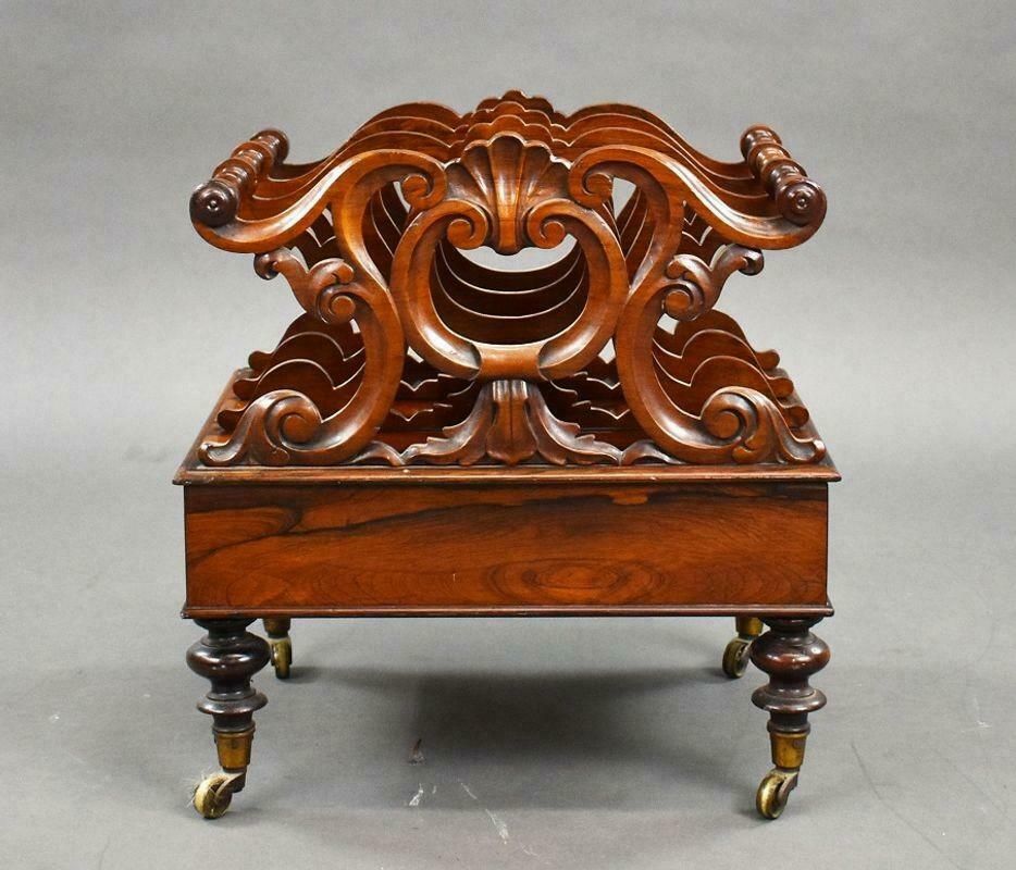 Victorian Rosewood Canterbury, 1960s photo vinterior