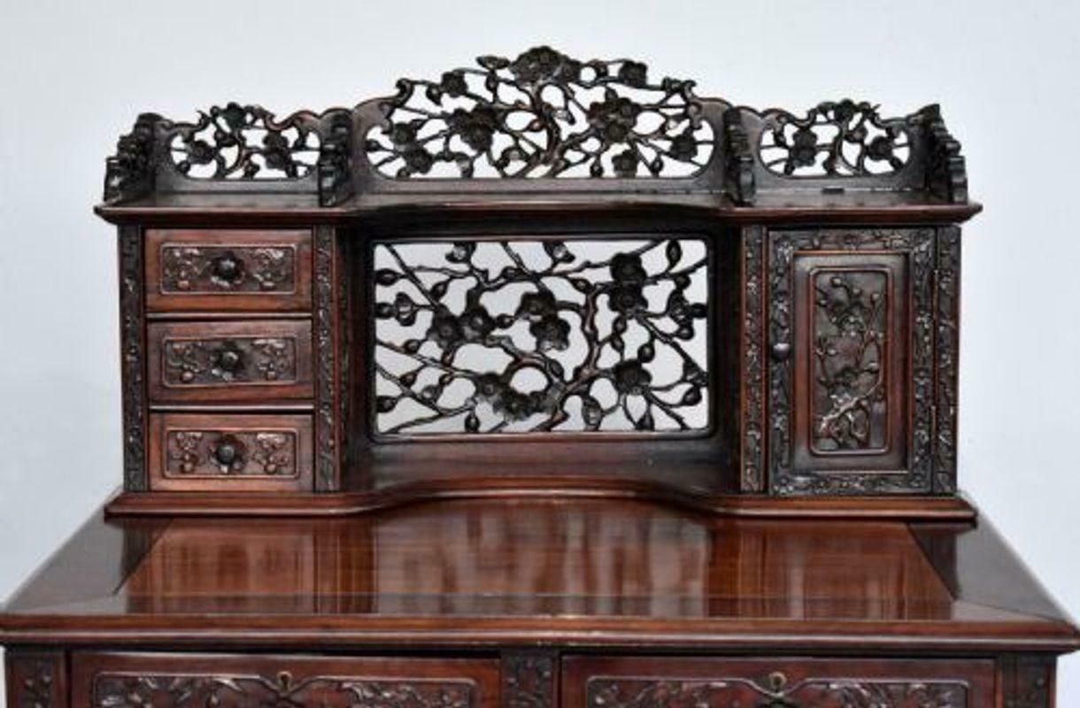 19th Century Chinese Padouk Wood Desk photo for sale