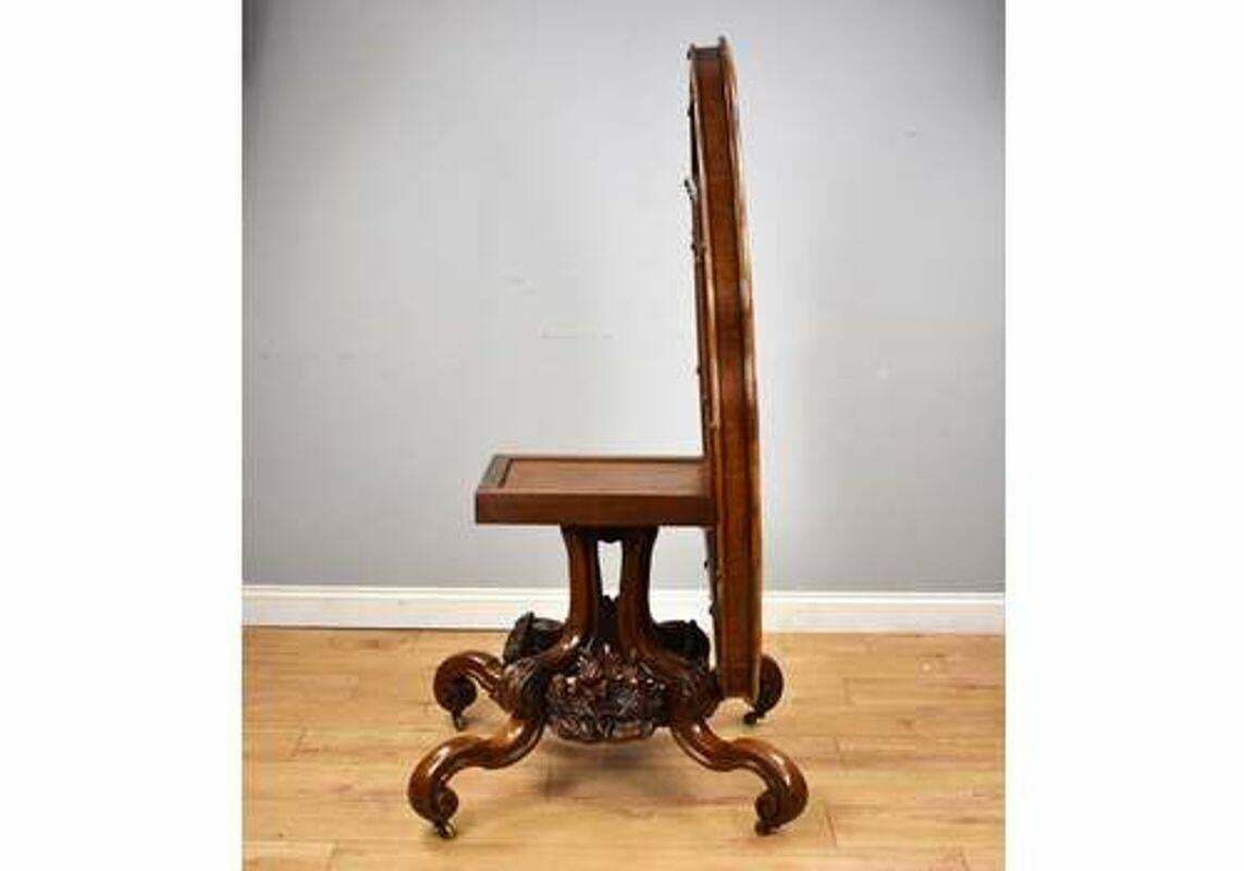 19th Century, English Victorian Burr Walnut Loo Table photo 2500.0