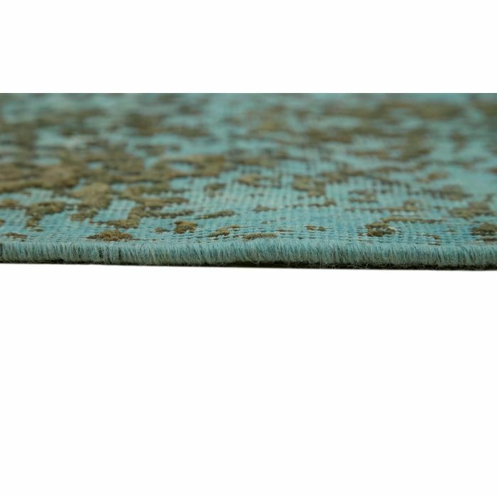Handmade 330 X 245 Cm Turquoise Over Dyed Large Area Rug photo vintage