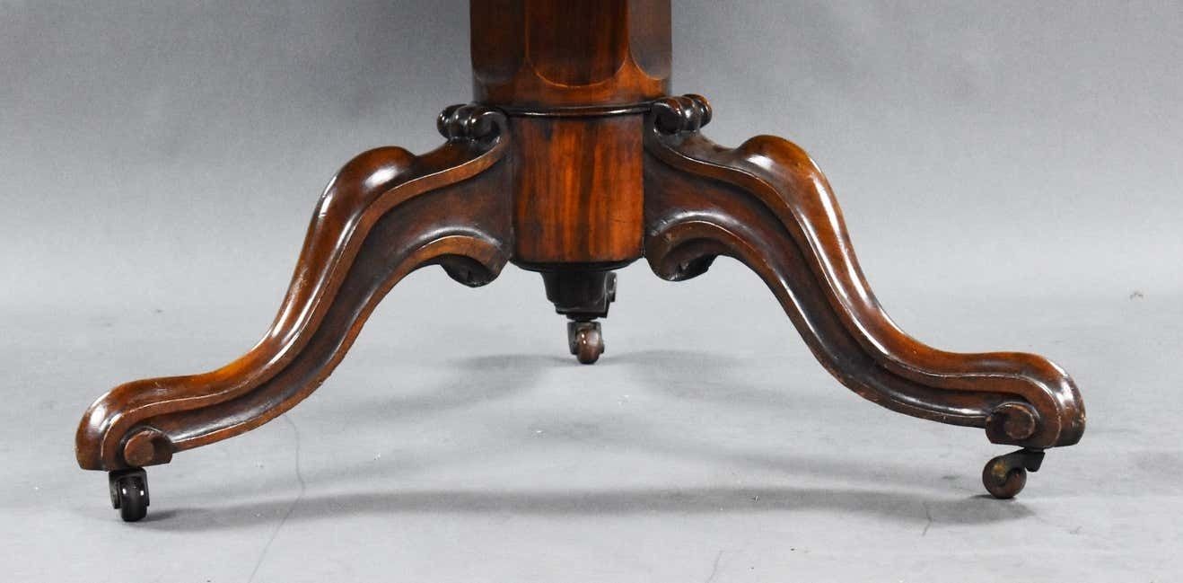 photo buy 19th Century Victorian Burr Walnut & Marquetry Circular Breakfast