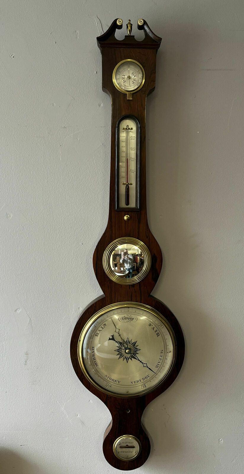 Victorian Barometer In Rosewood Case By G. Matteri Of Tenbury. photo furniture