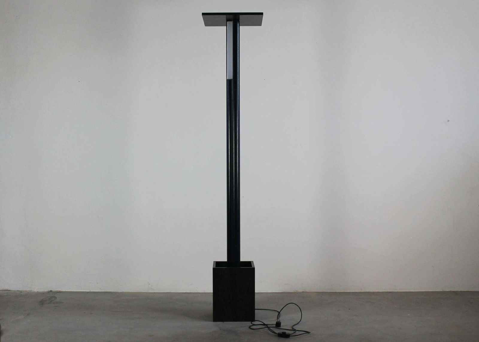 Sandro Bagnoli Floor Lamp De Luz In Wood Ultramobile Collection By Gavina 1970s photo for sale