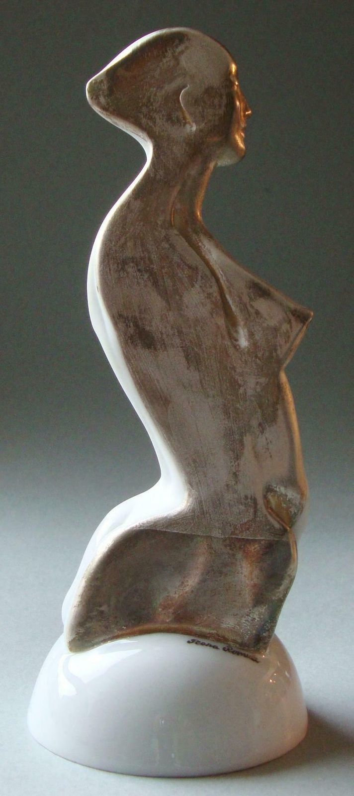 Ilona Romule Women Figure On A Pedestal Porcelain,Silver, photo Home Decor