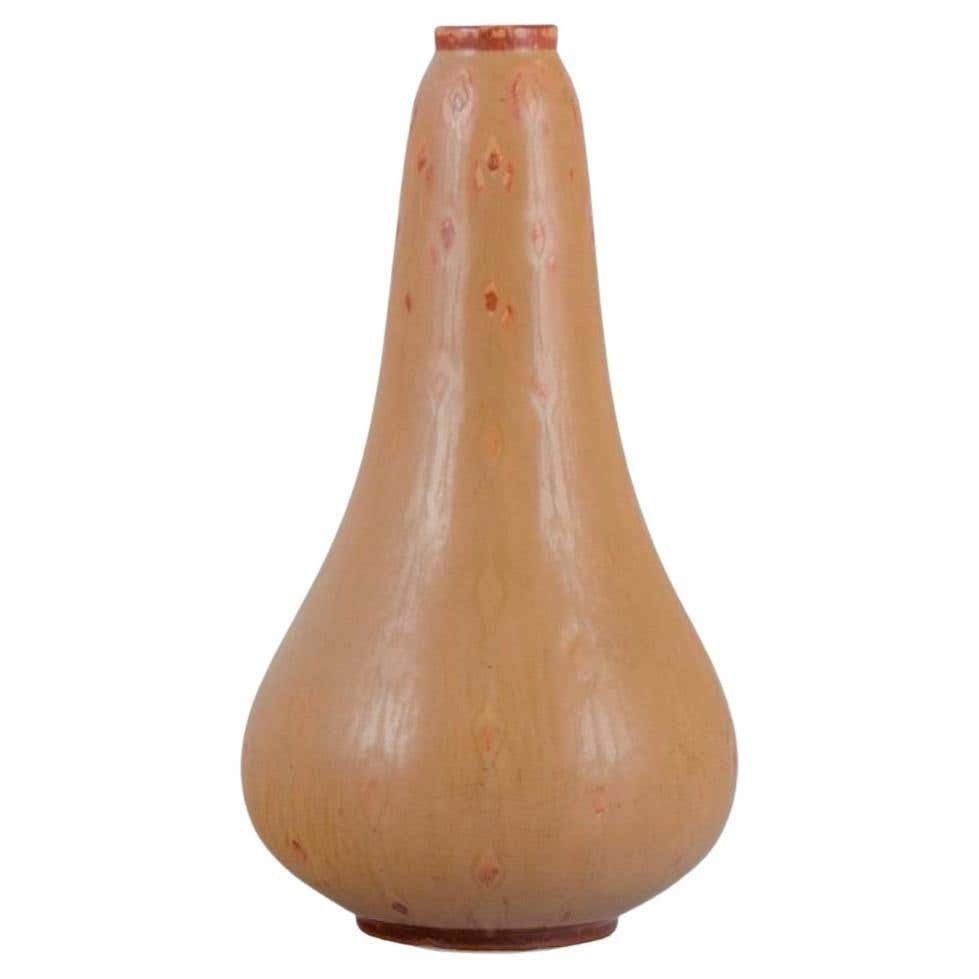 Carl Harry Ståhlane 1920 1990 For Rörstrand Vase In Light Brown Tones