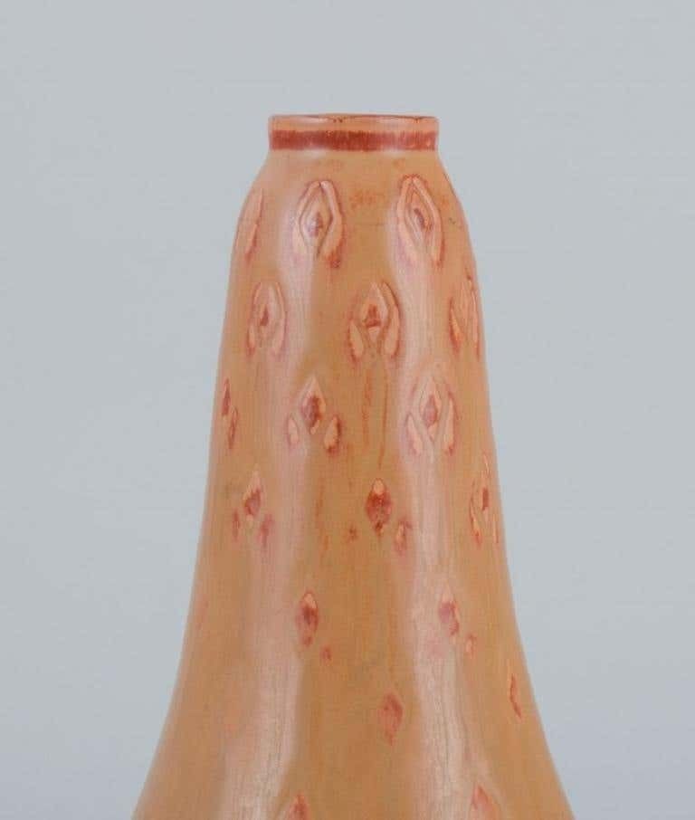 Carl Harry Ståhlane 1920 1990 For Rörstrand Vase In Light Brown Tones photo for sale