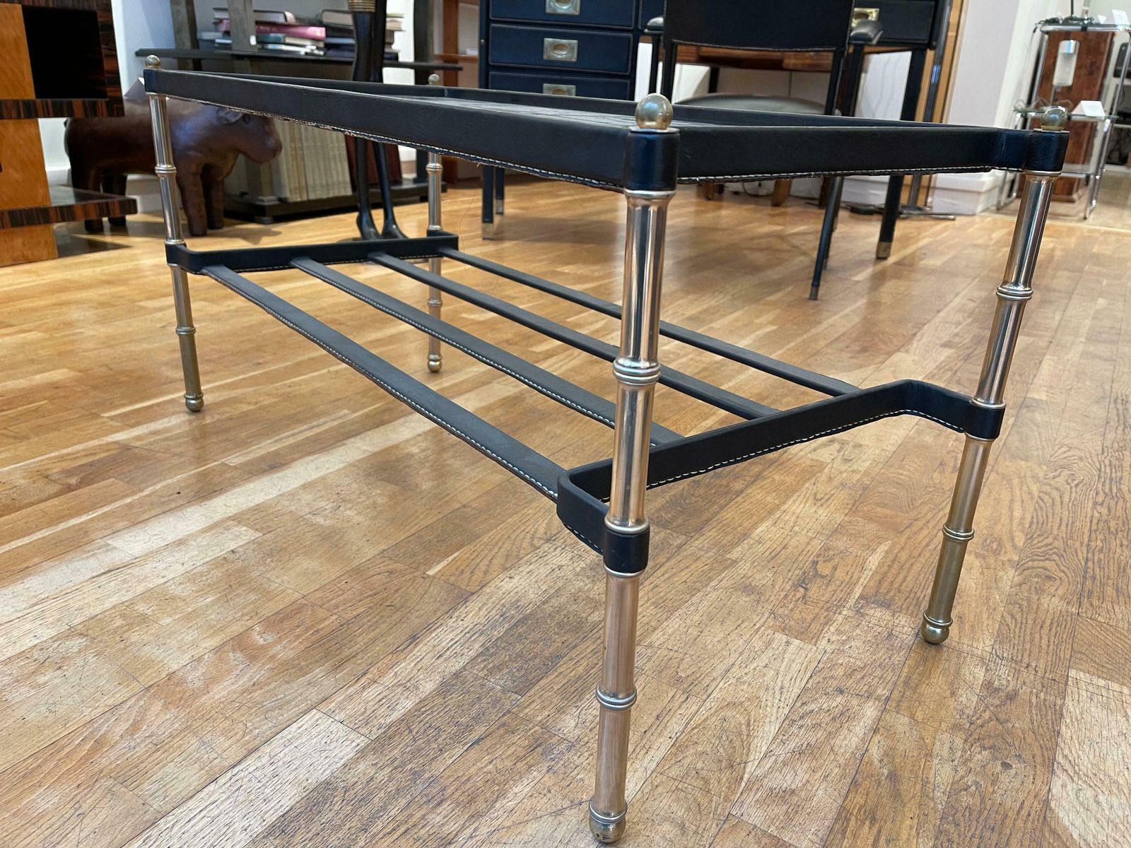 Beautiful Coffee Table By Jacques Adnet, France, Circa 1950 photo Furniture