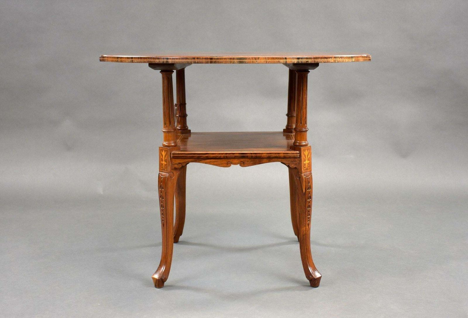 Edwardian Rosewood Inlaid Centre Table photo furniture