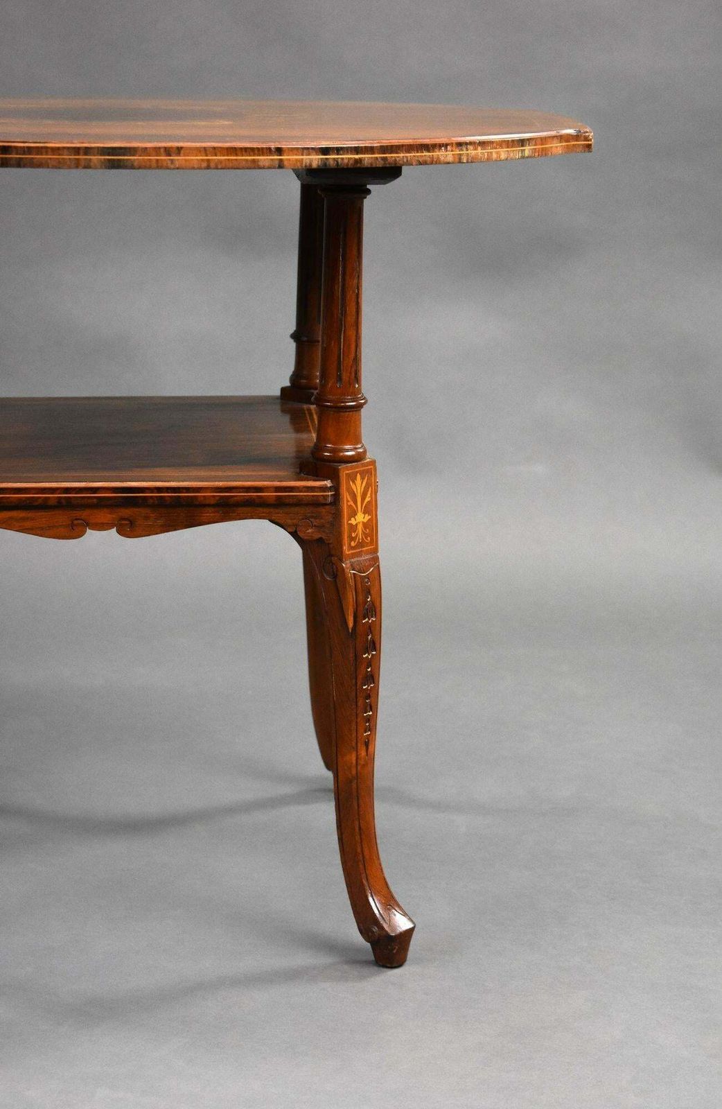 Edwardian Rosewood Inlaid Centre Table photo Furniture