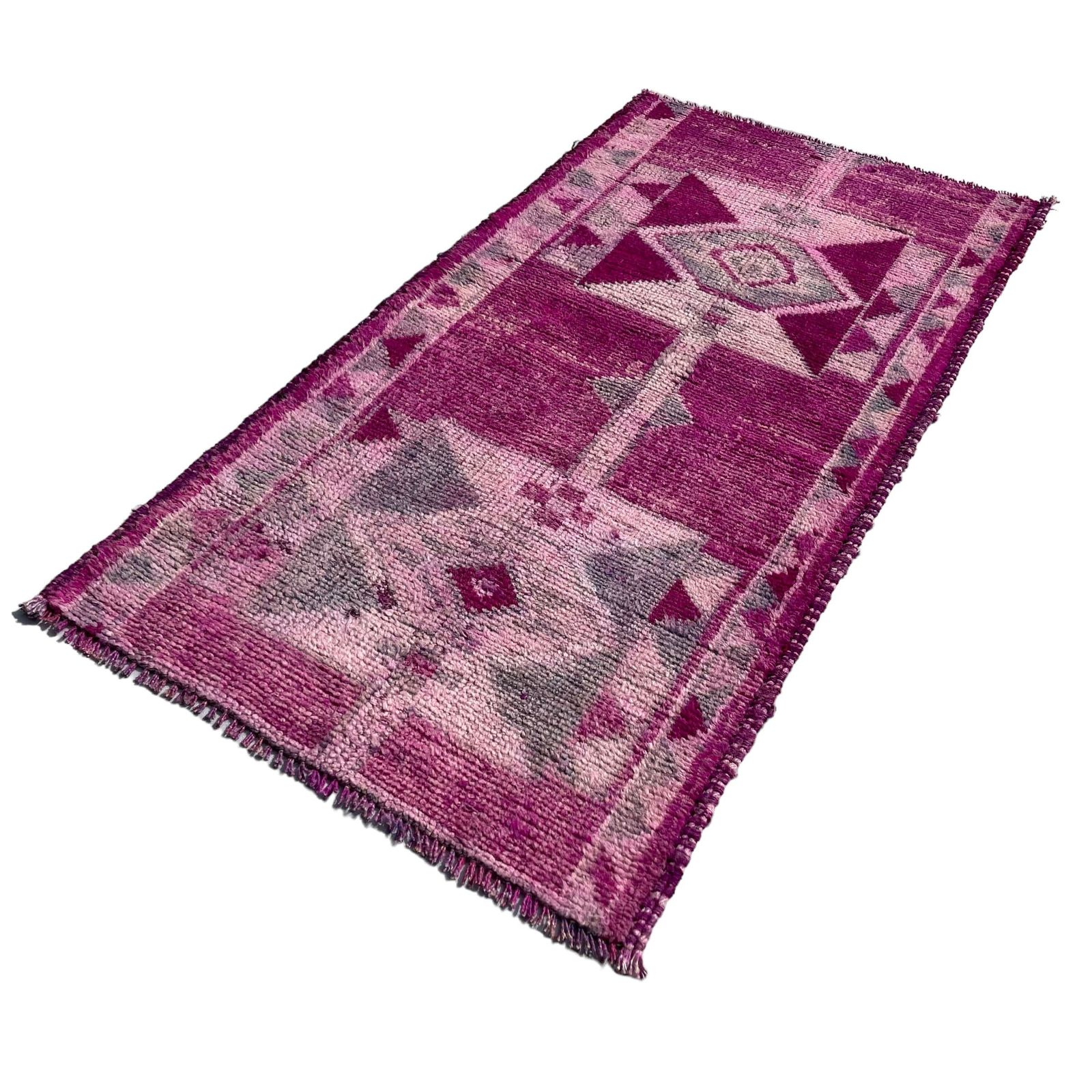 Traditional Vintage Kurdish Herki Rug , 155 X 80 Cm photo vintage