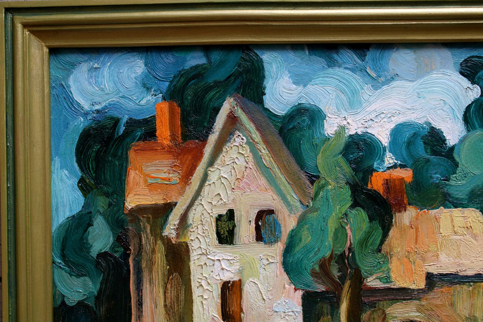 Anthony Luther A Walk In The Brisk Wind Oil On Cardboard, 48x60 Cm photo Art
