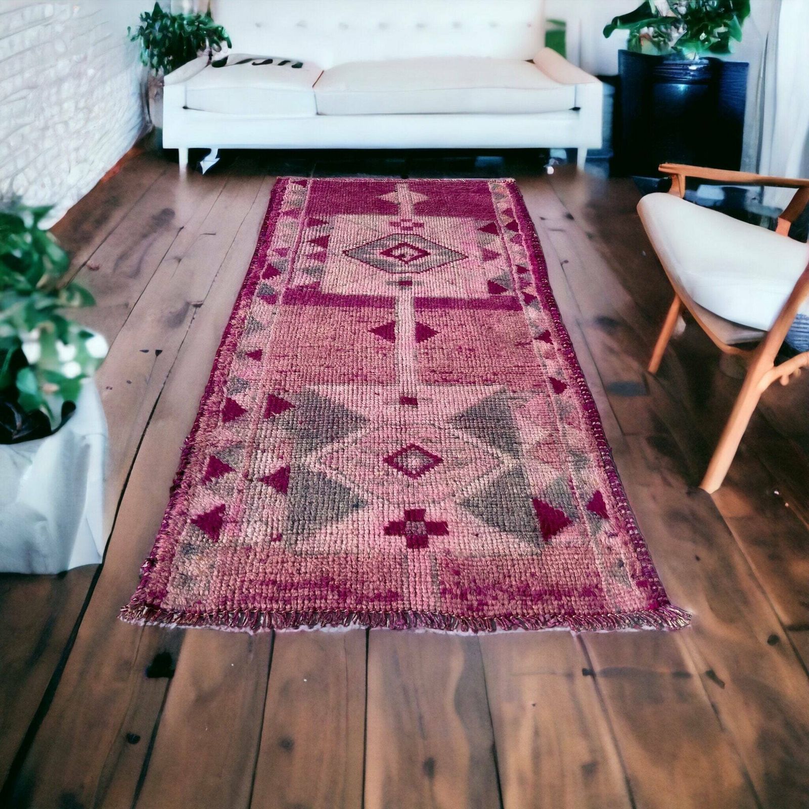 Traditional Vintage Kurdish Herki Rug , 170 X 81 Cm photo Textiles