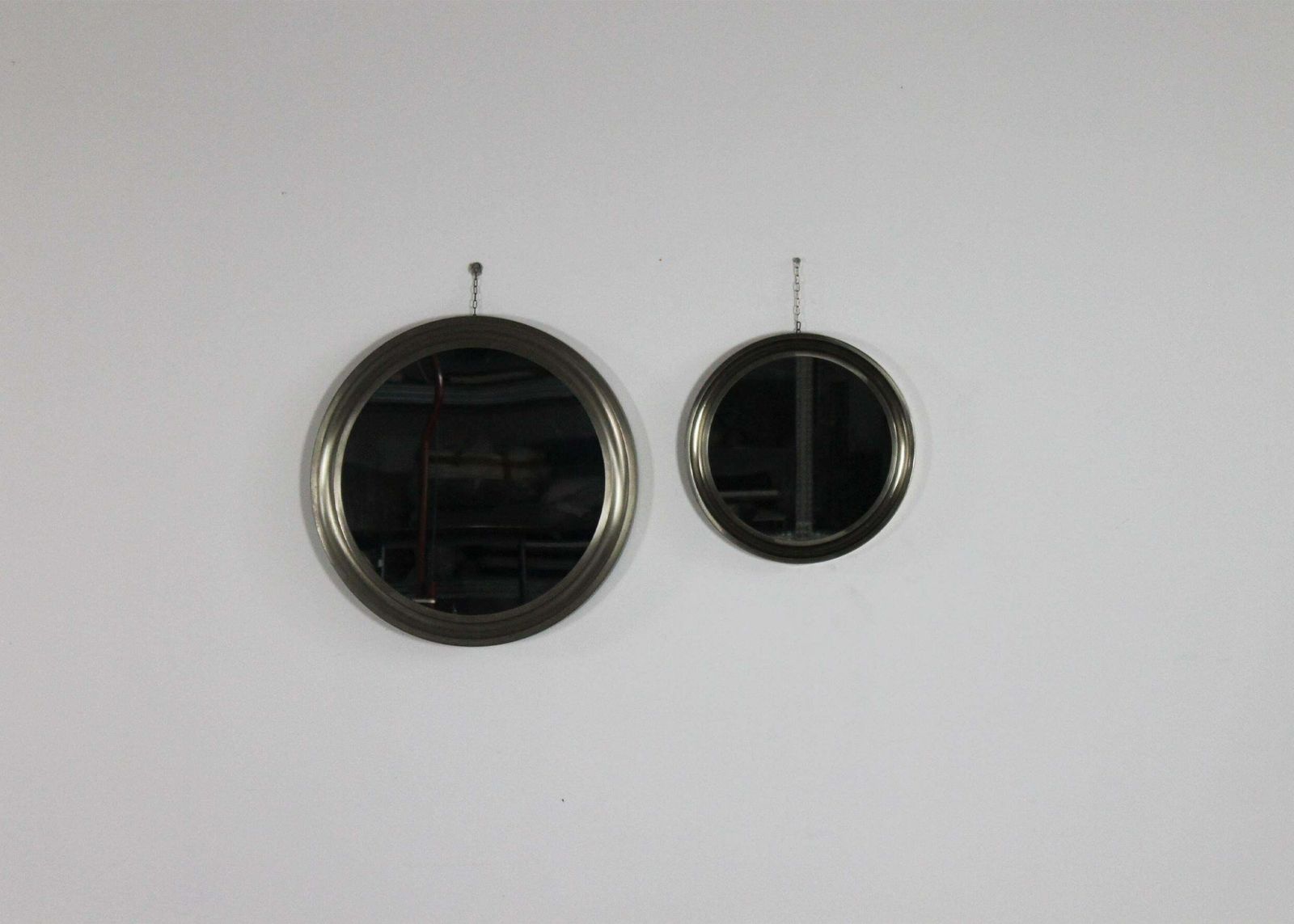 Sergio Mazza Set Of Two Round Narciso Wall Mirror By Artemide 1960s Italy