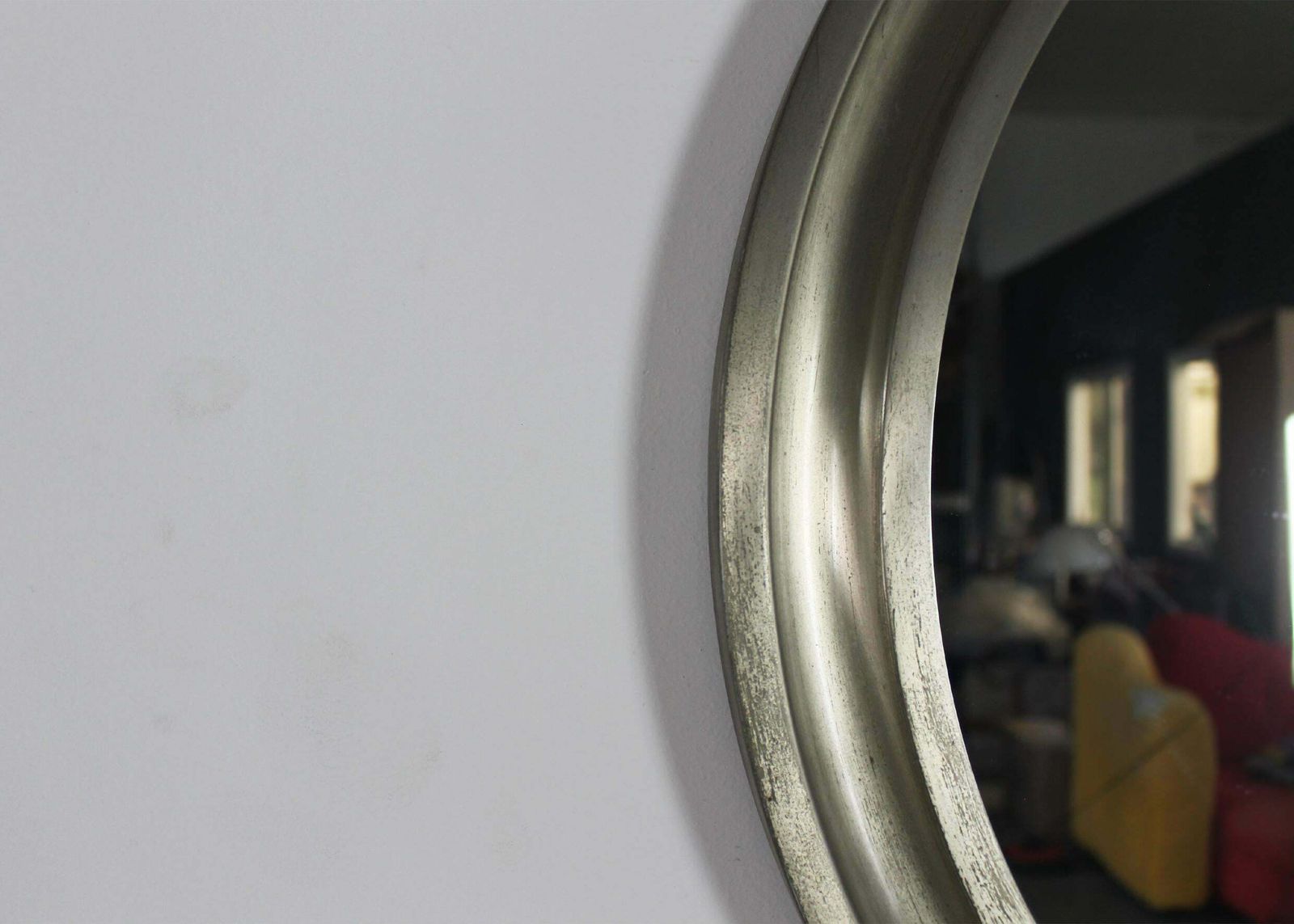 Sergio Mazza Set Of Two Round Narciso Wall Mirror By Artemide 1960s Italy photo Home Decor