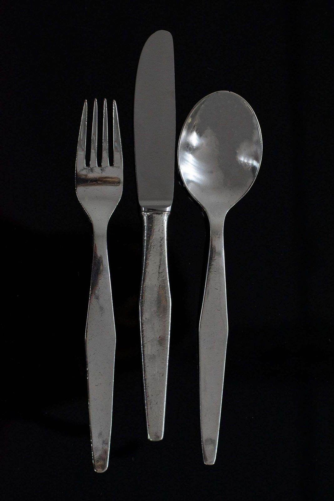 Gio Ponti Cutlery Set For Twelve In Nickel Silver By Krupp Italy 1950s photo furniture