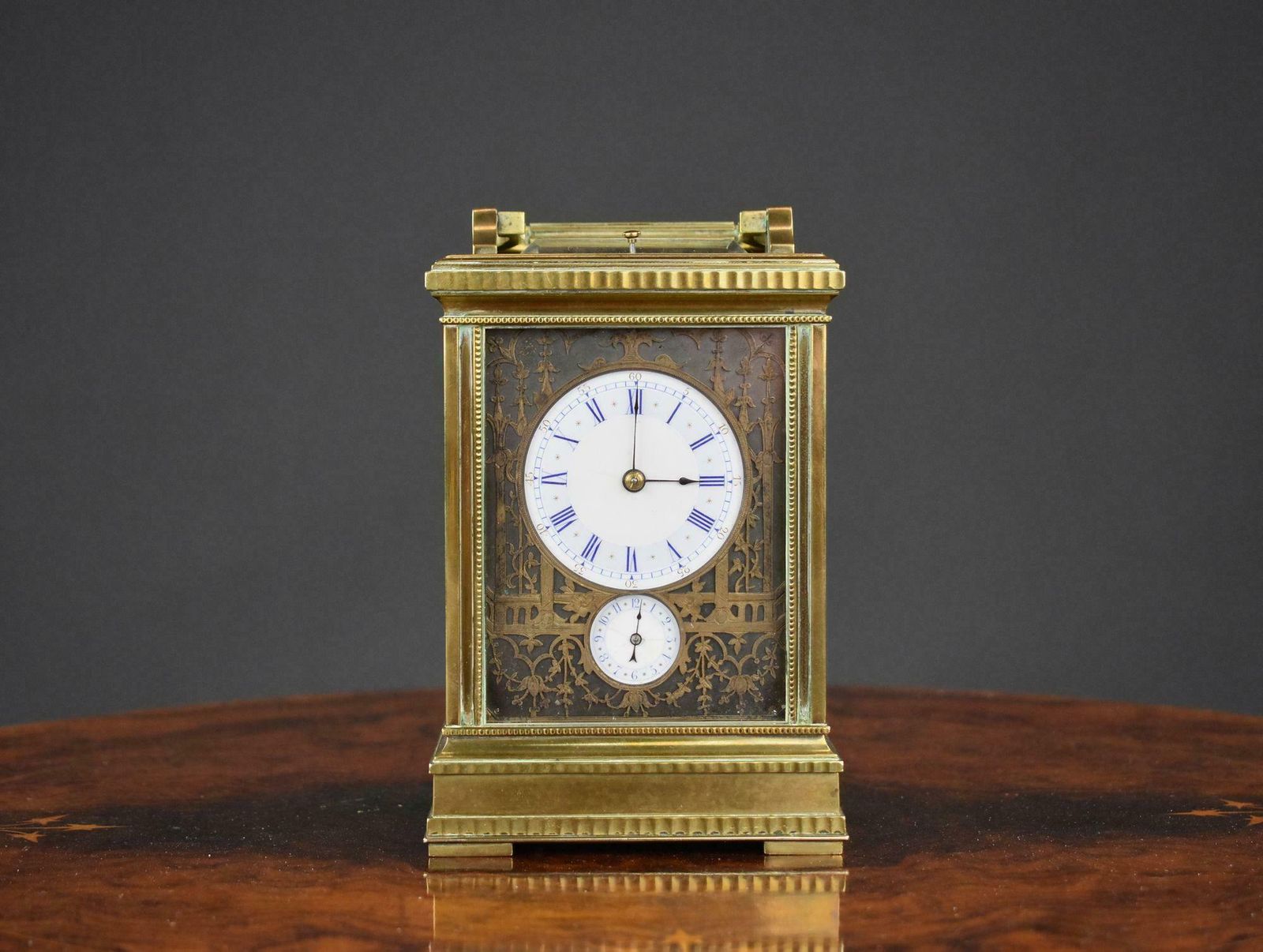 19th Century French Grand Sonnerie Carriage Clock, Hunt & Roskell photo Home Decor