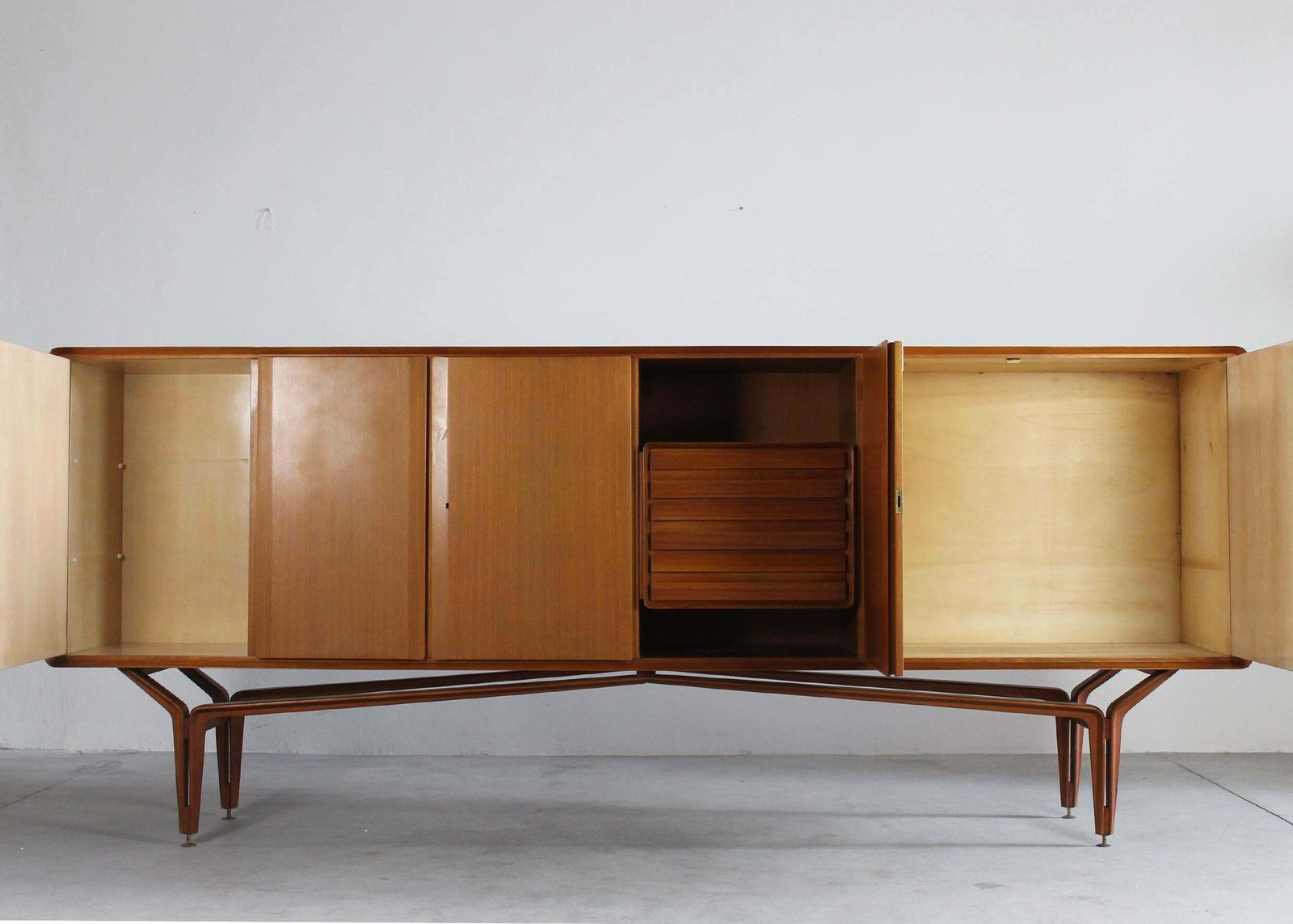 Galleria Mobili D'arte Sideboard With Doors And Drawers In Wood 1950s Italy photo Furniture