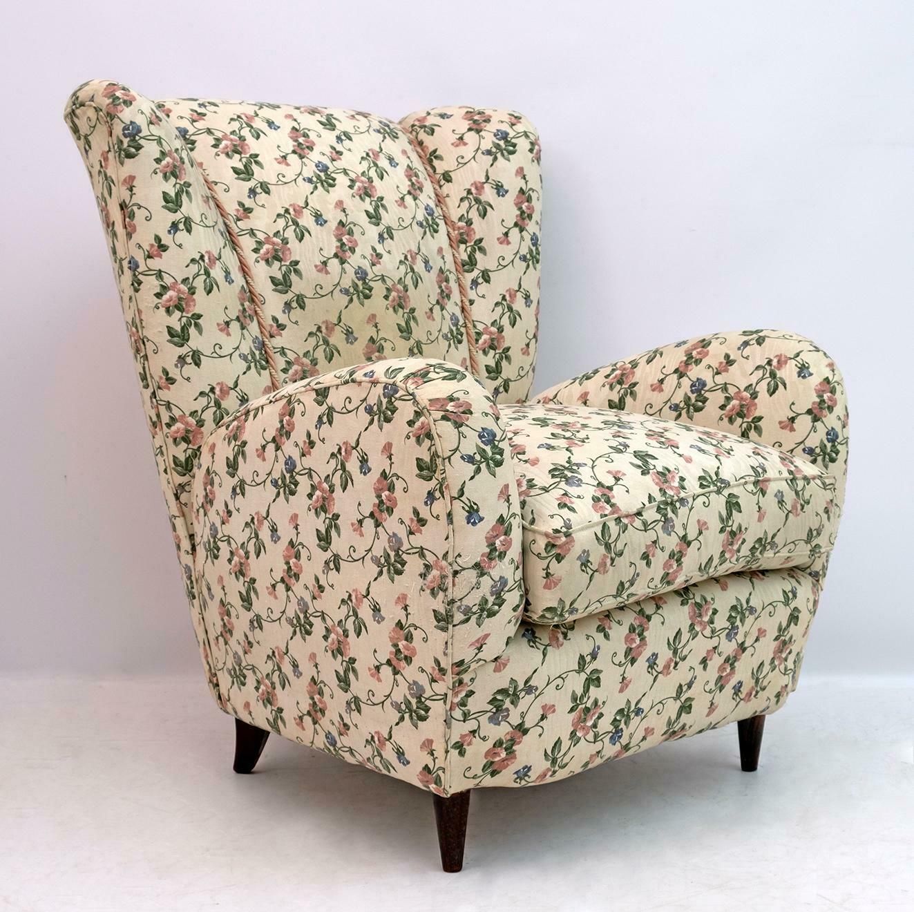 Pair Of Paolo Buffa Mid Century Modern Italian Armchairs, 1950s photo vinterior
