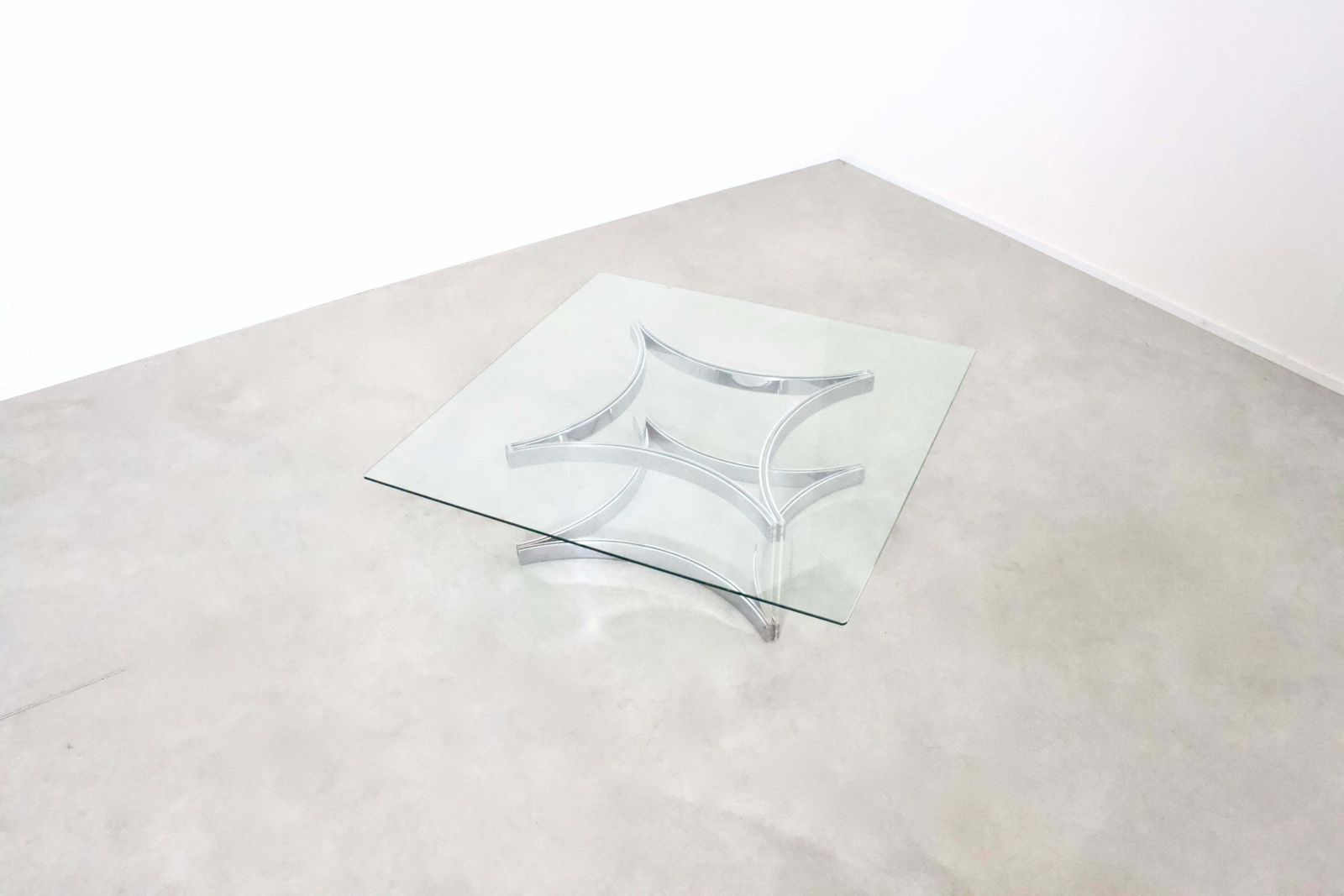 Lucite, Glass And Chrome Coffee Table By Alessandro Albrizzi, 1970s photo furniture