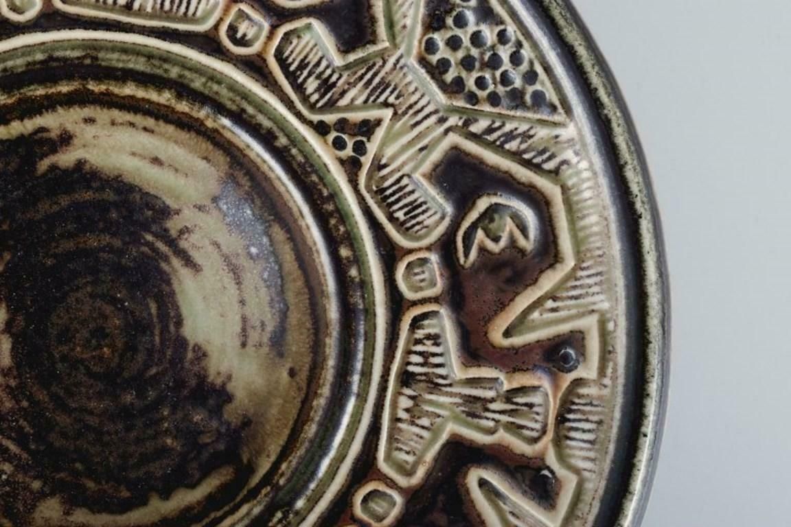 Jørgen Mogensen For Royal Copenhagen, Stoneware Bowl With Bird Motifs. photo Home Decor