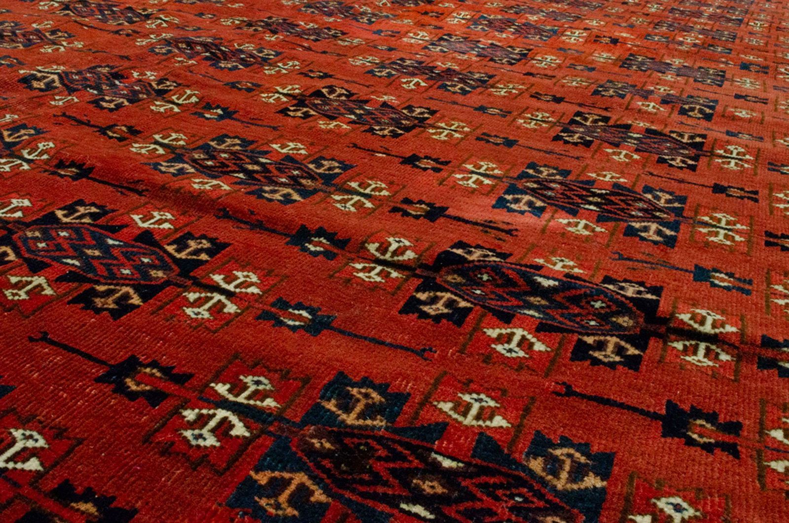 Antique Turkmen Yamoud Carpet, Turkmenistan, Circa 1900 photo furniture