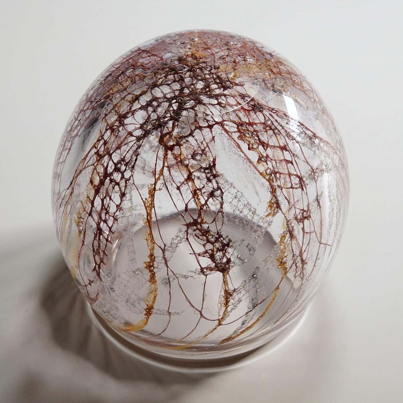 Artglass Vase Sjogras By Goran Stroemgren For Art Glassworks Urshult Sweden photo Home Decor