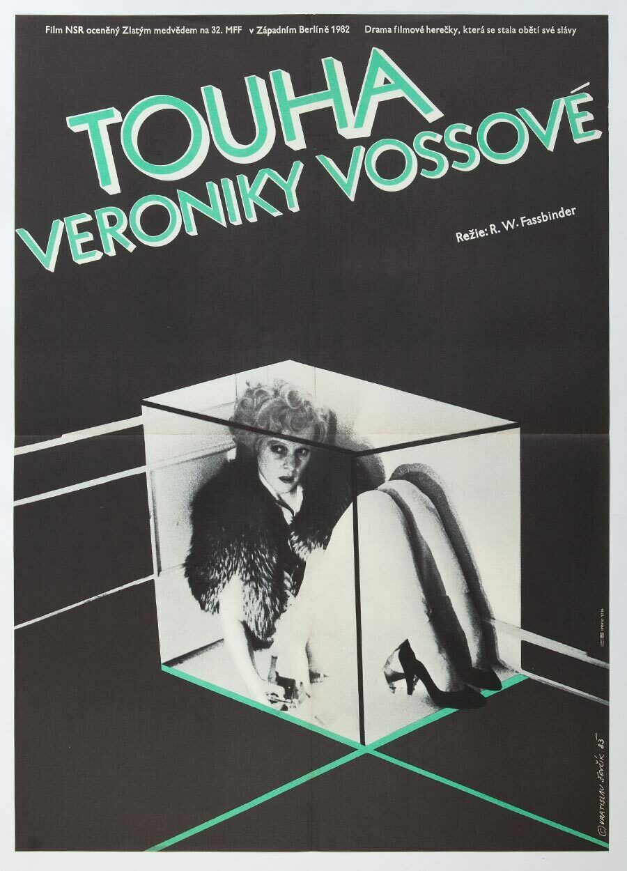 Movie Poster, Veronika Voss, Vratislav ševčík, 1983