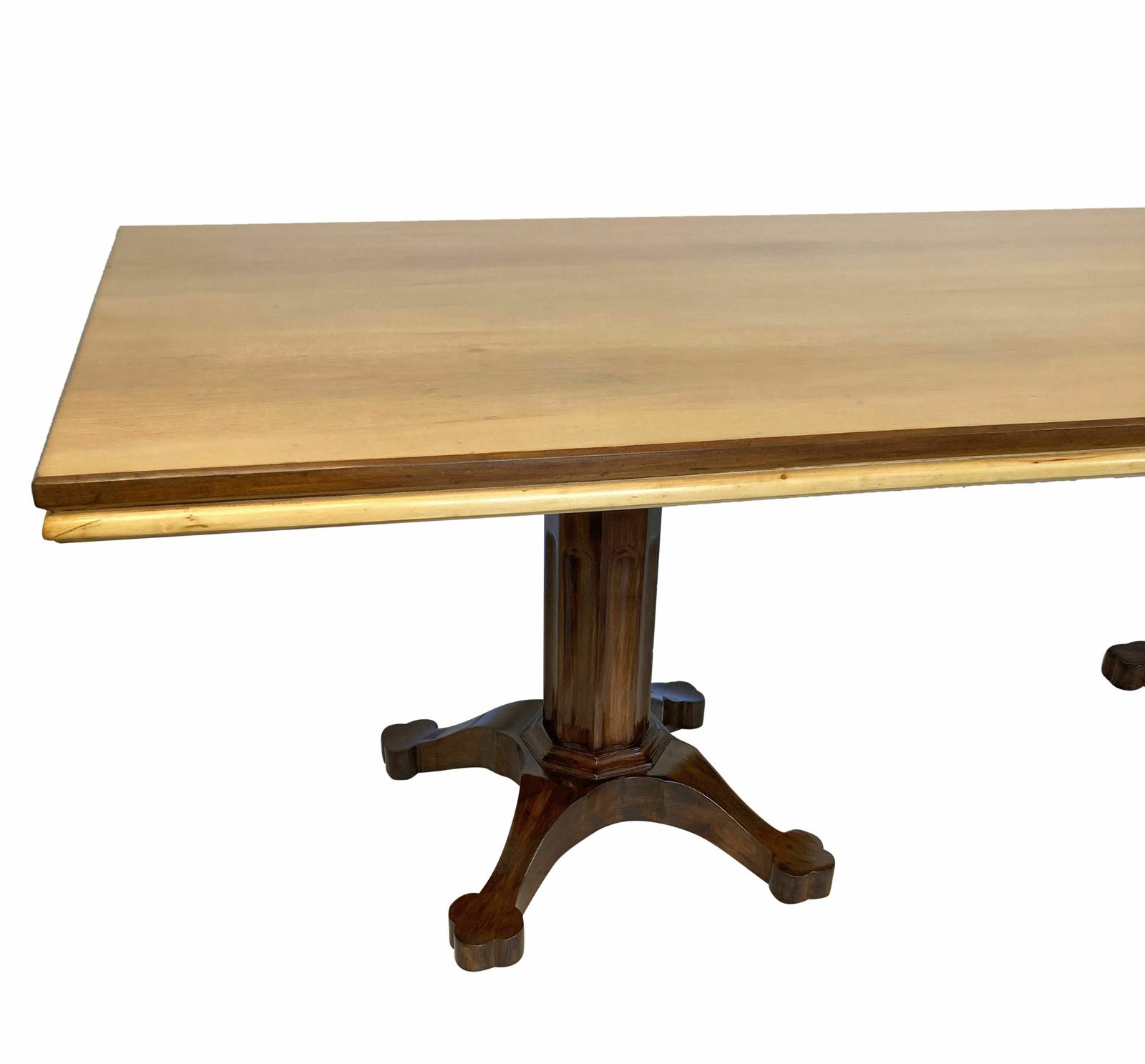 photo for sale A Large Italian Mid Century Dining Table In The Gothic Manner
