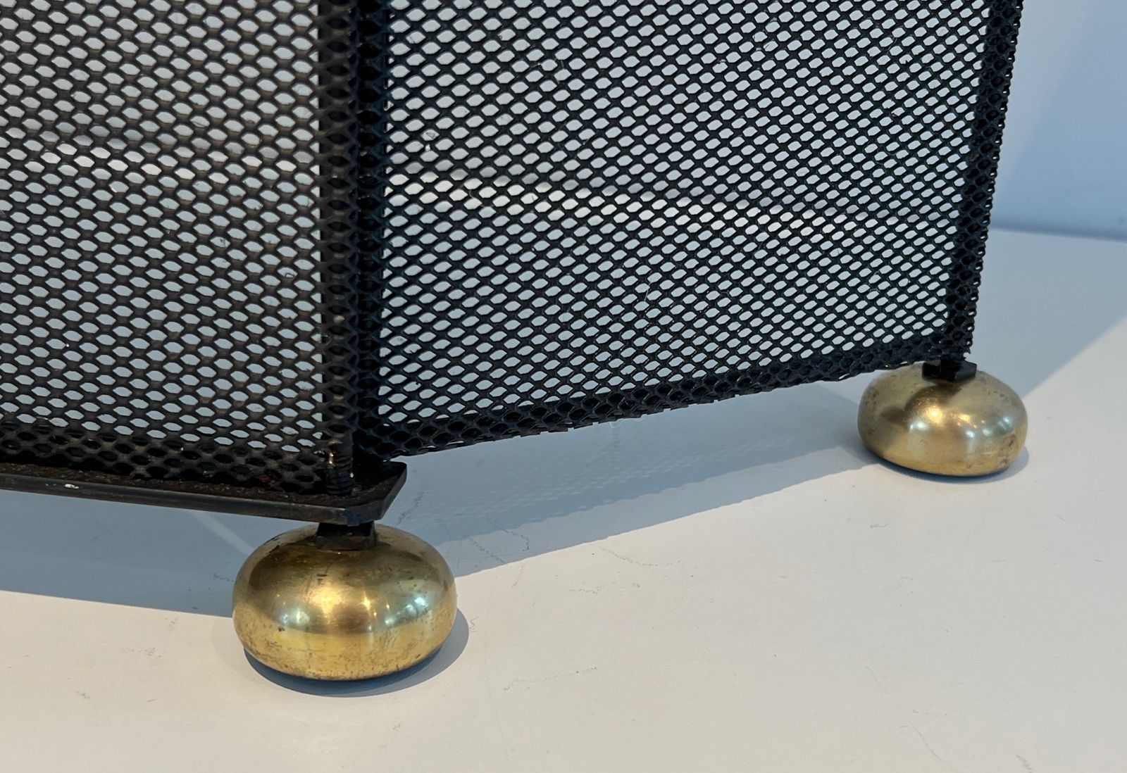 photo for sale Brass And Grilling Fireplace Screen