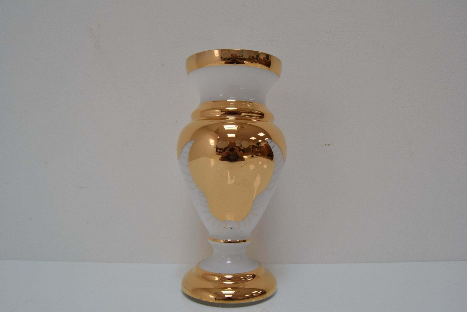 Art Glass Vase, Glasswork Novy Bor, 1960's. photo for sale