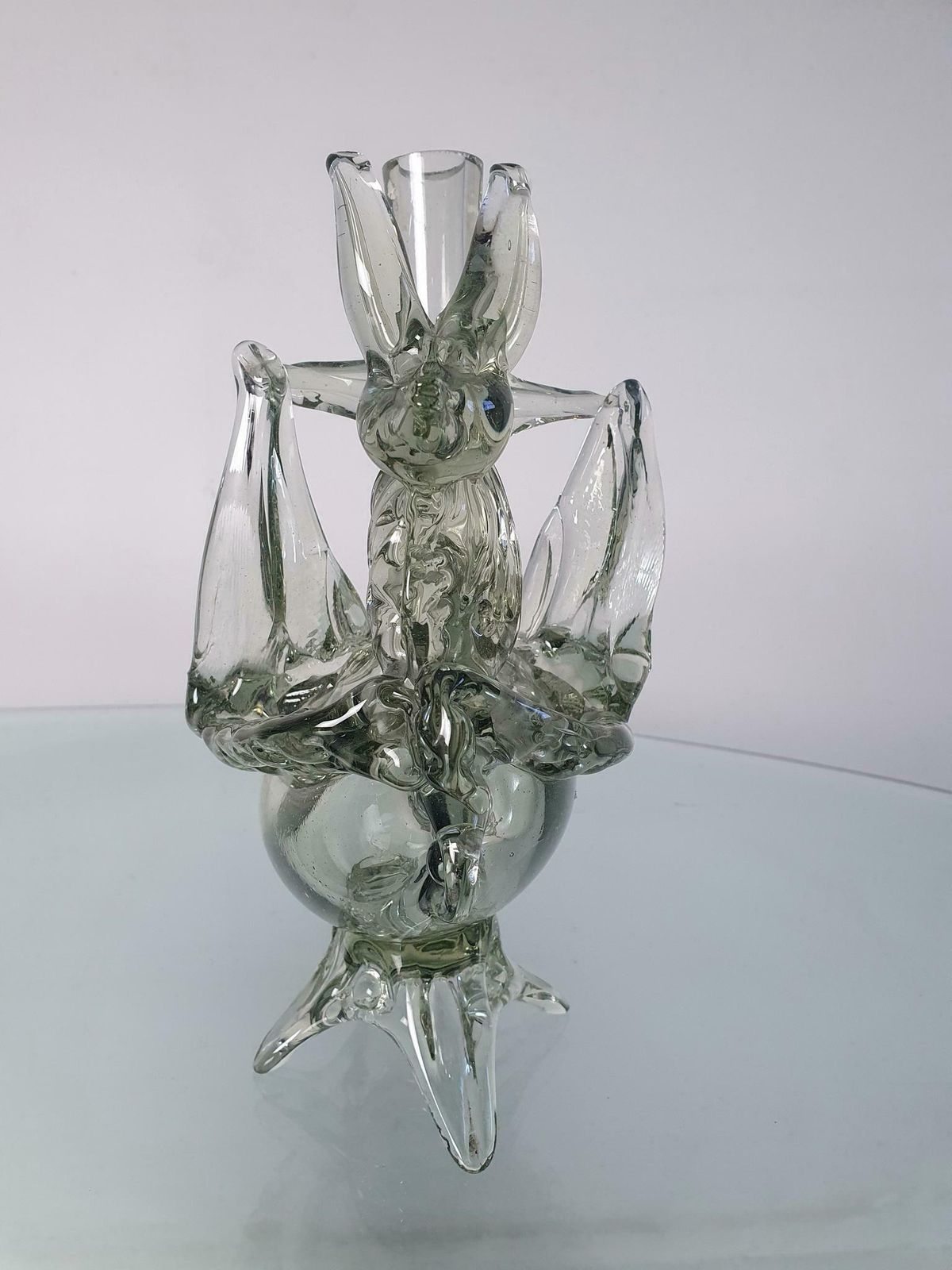 1940's Murano Animal Glass Vase Italy photo for sale