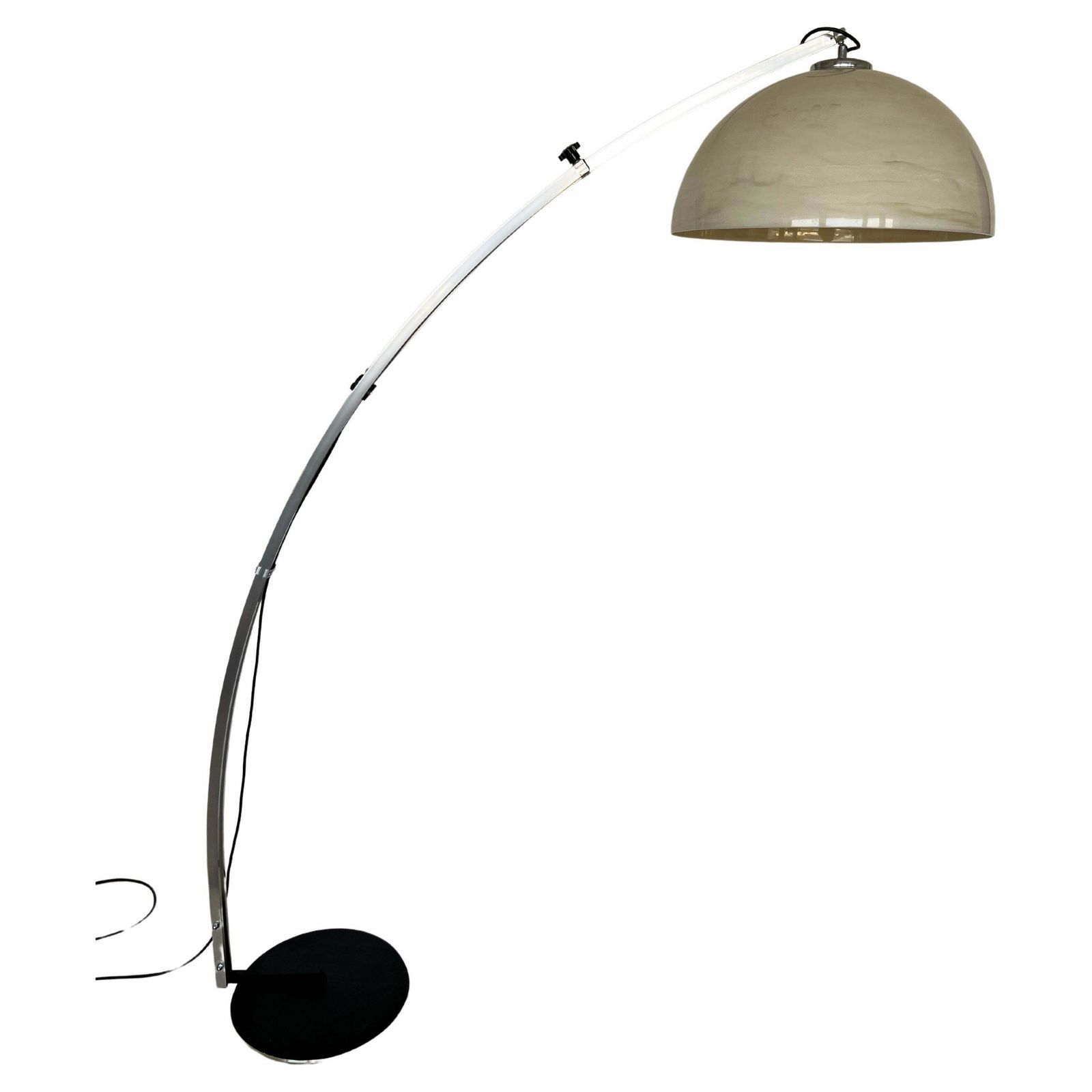 Design Mid Century Harvey Guzzini Style Adjustable Floor Arc Lamp , Around 1970