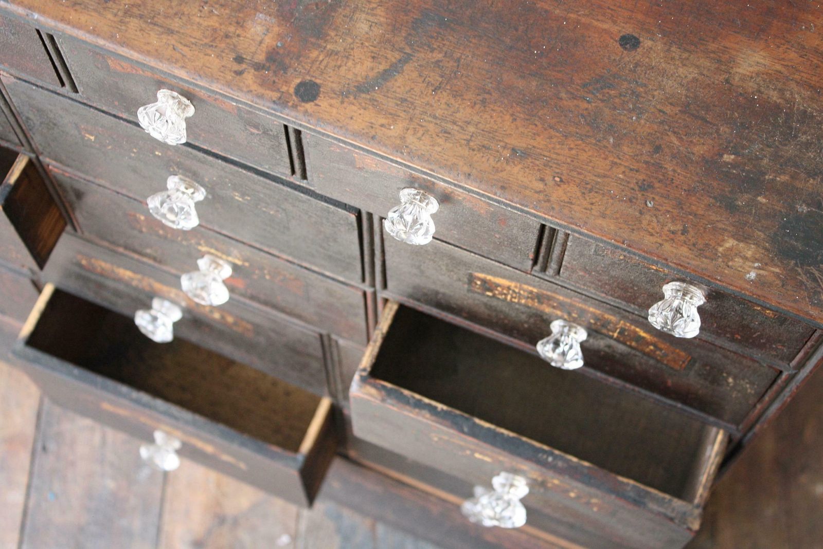 photo buy Early 19th Century Chemist Apothecary Drug Pharmacy Drawers Bratley Pontefract