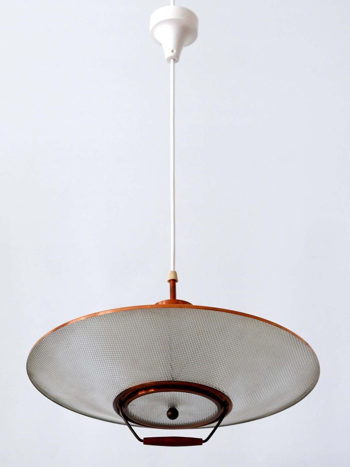 photo buy Rare Mid Century Modern Scandinavian Copper Pendant Lamp Or Hanging Light 1960